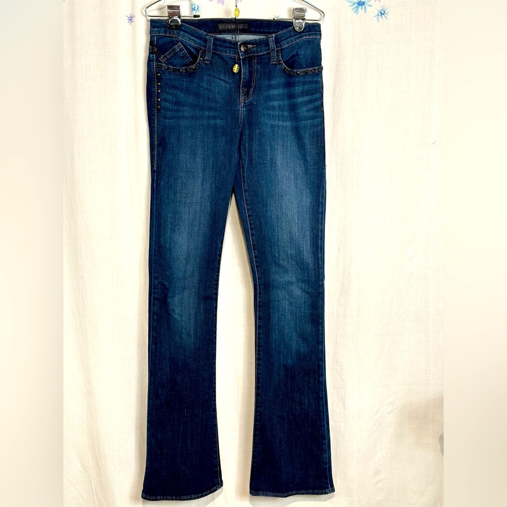 ROCK & REPUBLIC - Women’s DENIM Jeans Sz 8L STUDS - BLUE
